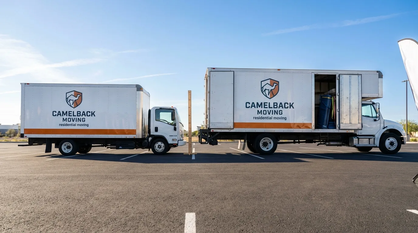 Moving truck size capacity guide in East Bridgewater
